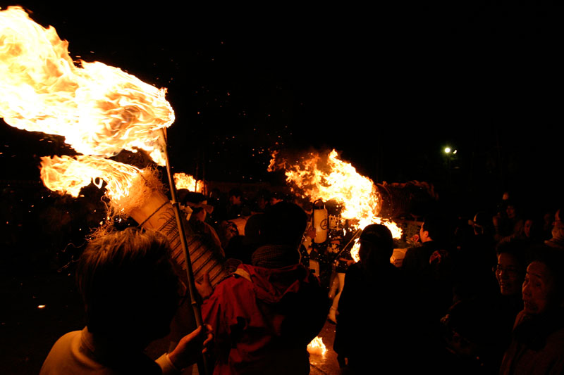 Miyajima Chinkasai, a fire prevention festival